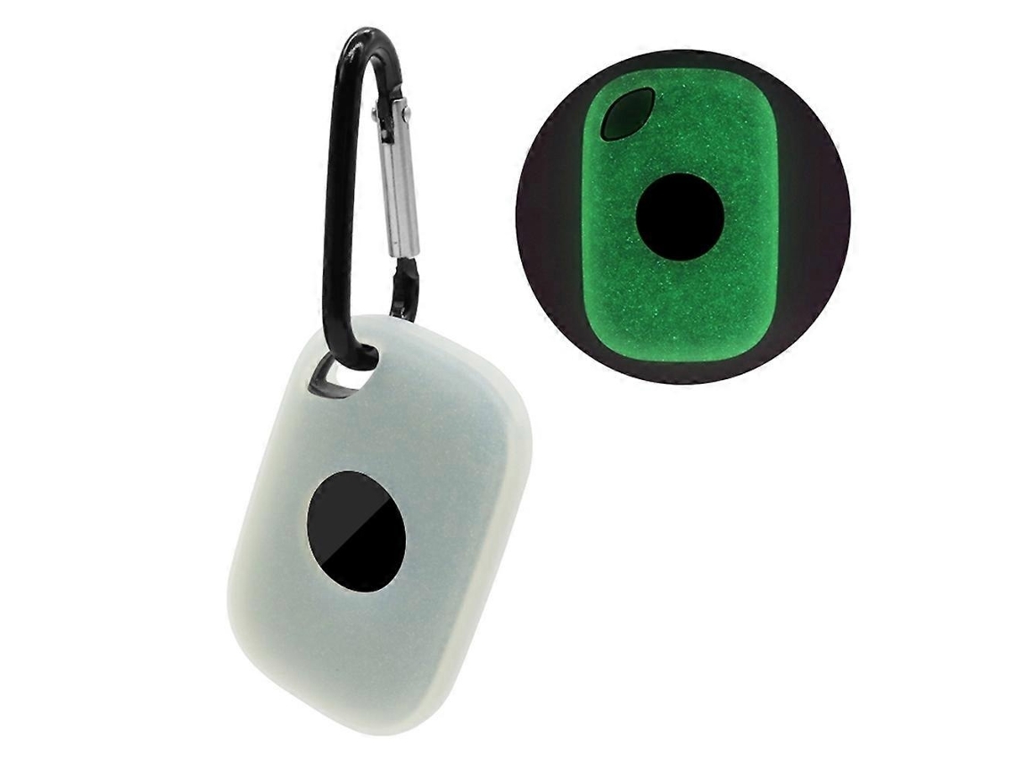 Capa De Silicone Lurelia Para Tile Pro 2024, Proteção De Rastreador Bluetooth Tipo Q Com Fivela - Verde Luminoso
