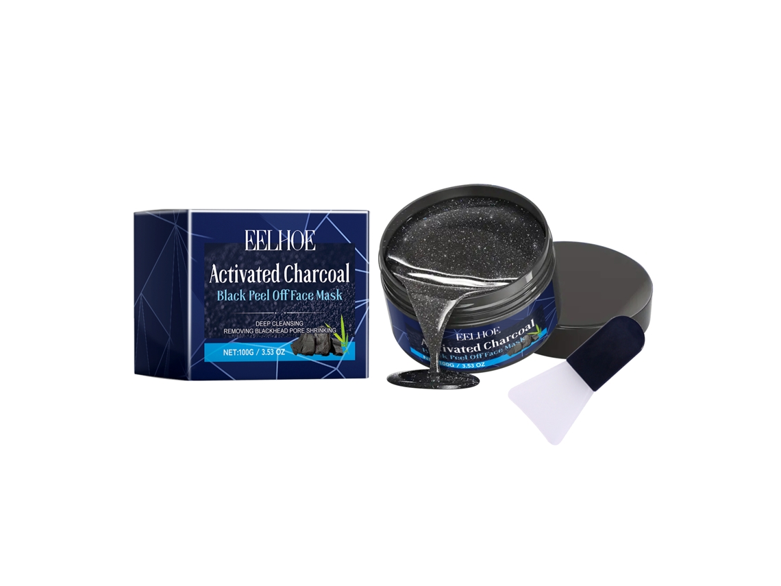 Máscara Facial de Carvão Ativado LAXISCREED para Limpeza Profunda e Pele Revitalizada
