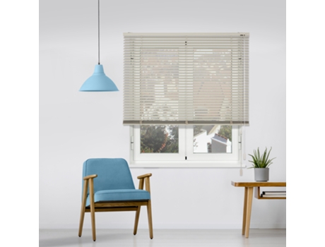 Estore Veneziano VIEWTEX 25mm (120x250cm - Aço e Aluminio - Castanho)