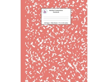 Livro Marbled Composition Notebook Coral Pink Marble Wide Ruled Paper Subject Book School Essentials de Young Dreamers Press (Inglês)