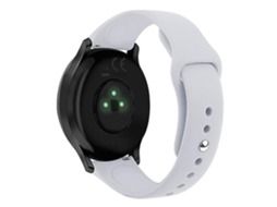 Lurelia Pulseira Garmin Vivoactive 3/ Vivomove Hr, Fivela Reversa De Cor Sólida, Silicone Cinza Claro