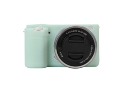 Capa Protetora de Silicone Macio para Sony Zv e10 Verde Claro XIAOMOYU