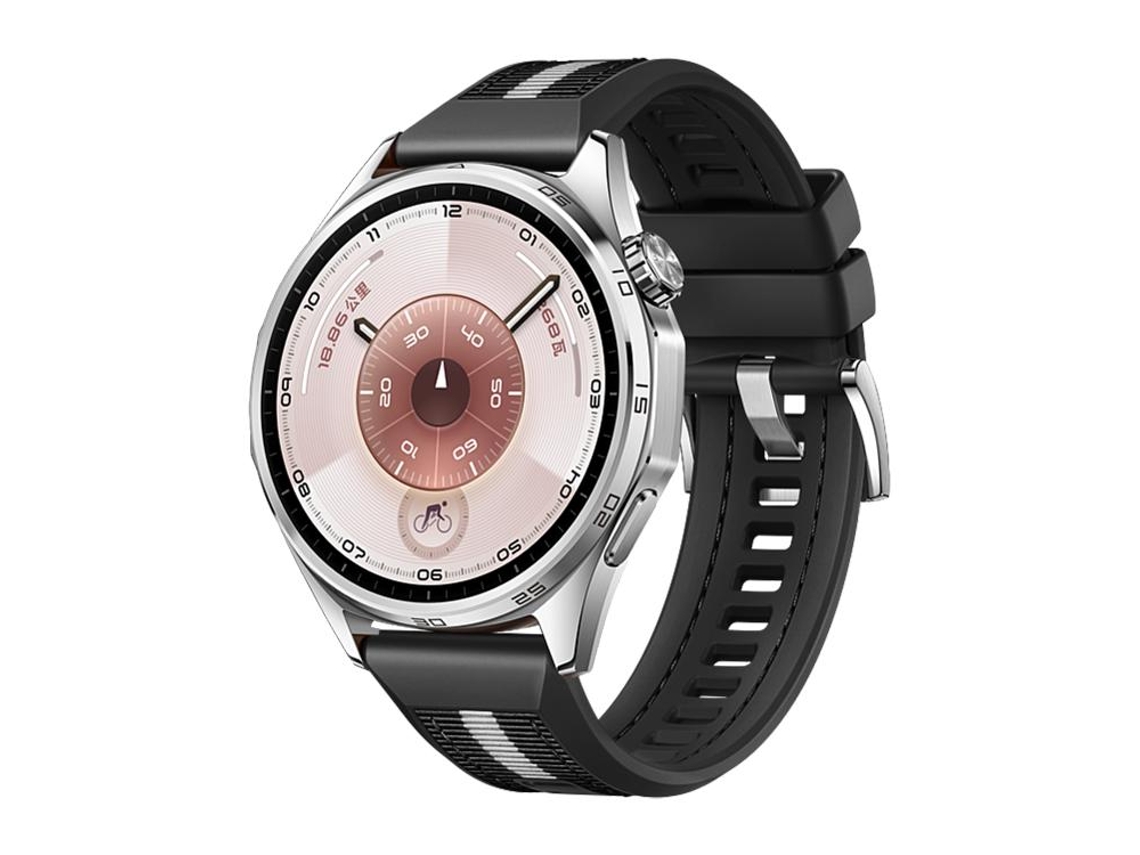 Bracelete para Huawei Watch Gt 6 Silicone e Nylon Trançado Preta XIAOMOYU (46mm)