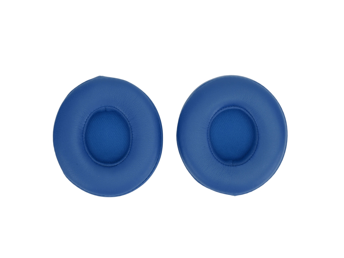 Almofada Ouvido Fones Profissional Isolamento Ruído Espuma Memória Couro Proteína Substituição Azul