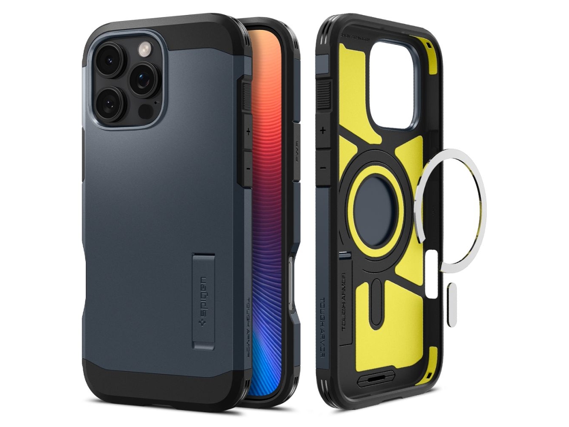 Capa Spigen Tough Armor Para Magsafe Para Iphone 16 Pro Com Proteção Anti-choque