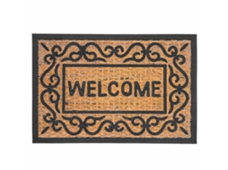 Tapete De Coco Com Base Pvc Antiderrapante 60x40 Cm