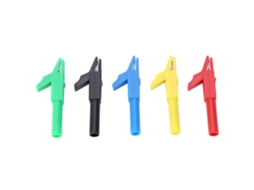 5pcs Pinças de Jacaré P2007 Plug in Totalmente Isoladas 15a/300v para Plugue Banana 4mm com Latão Galvanizado