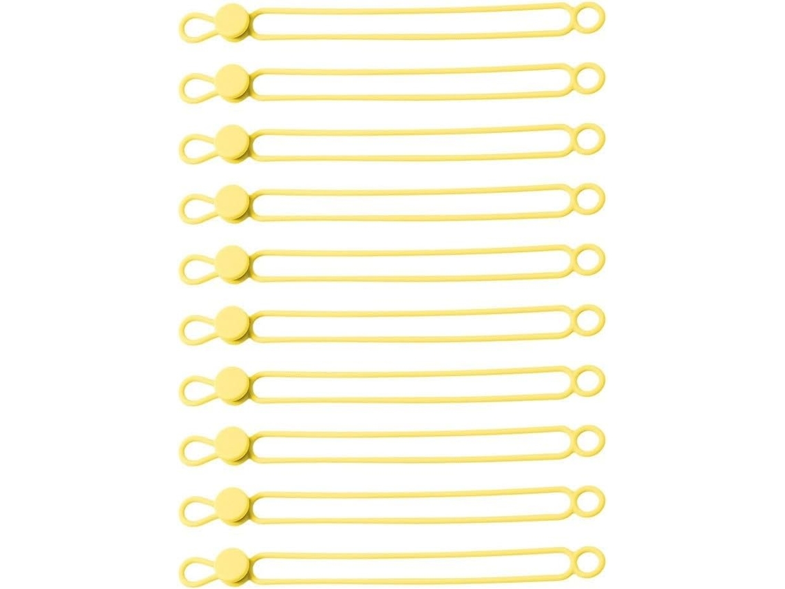 Abraçadeiras De Silicone Para Cabos - Reutilizáveis - Multicoloridas