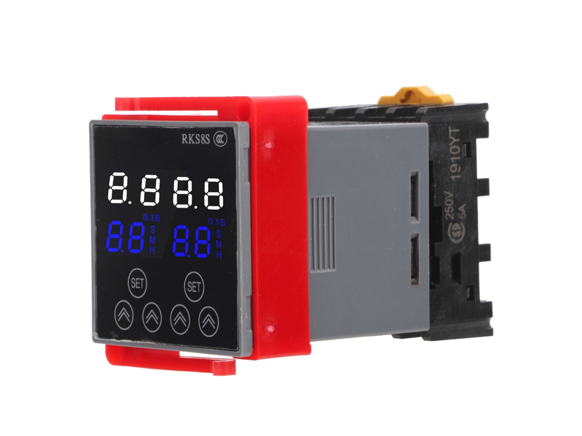 Relé de Retardo de Tempo LCD com Porta DC24v