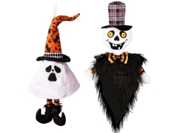 2026 adorno de Halloween Linjou: Muñeco Fantasma Colgante para Casa Embrujada, Fiesta, Interior Y Exterior