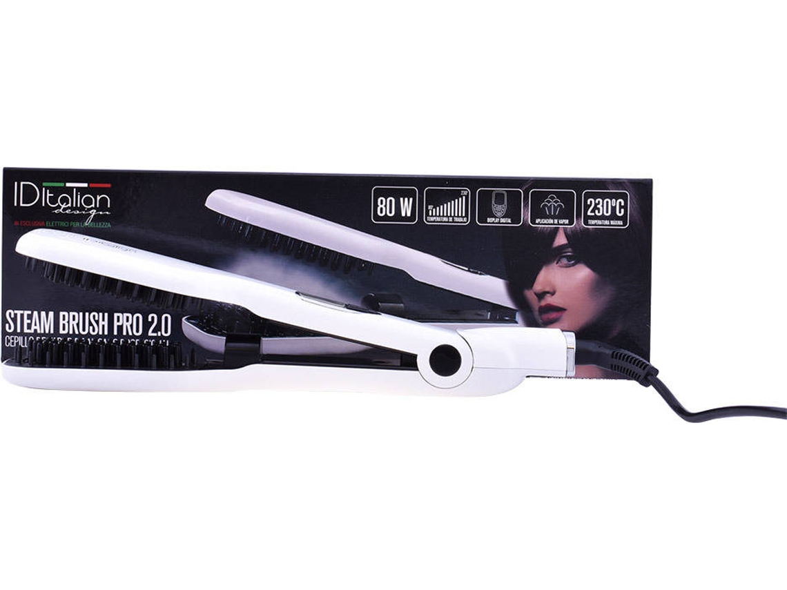 Alisador de Cabelo ID ITALIAN Steam Brush Pro 2 0 1