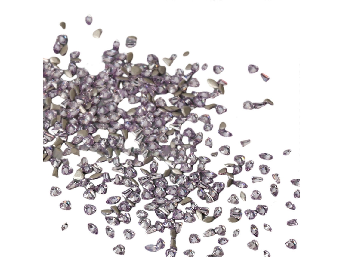 Crie Designs De Unhas Exclusivos Com 1848 Peças De Strass E Joias Irregulares Nail Art Manicure Roxo Hengrongshen