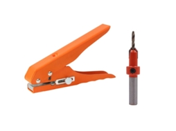 Remocedor de grampos BRILVIBERA com cabo plástico azul
