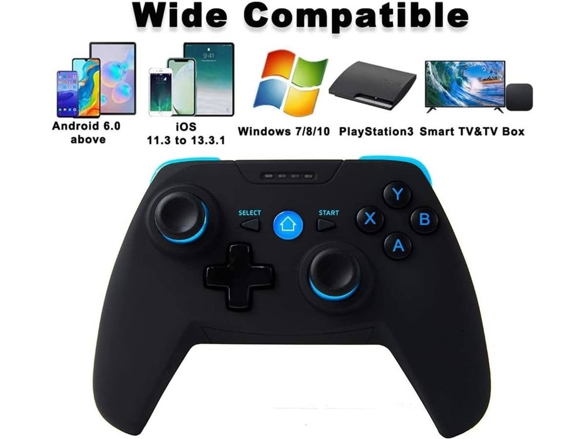 Controlador para Android / Pc / Ps3 Joystick para Android de Jogo Móvel Bluetooth Controle Sem Fio 2.4G para Pc / Ps3 / Tv Com Gamepad YIZHOOD