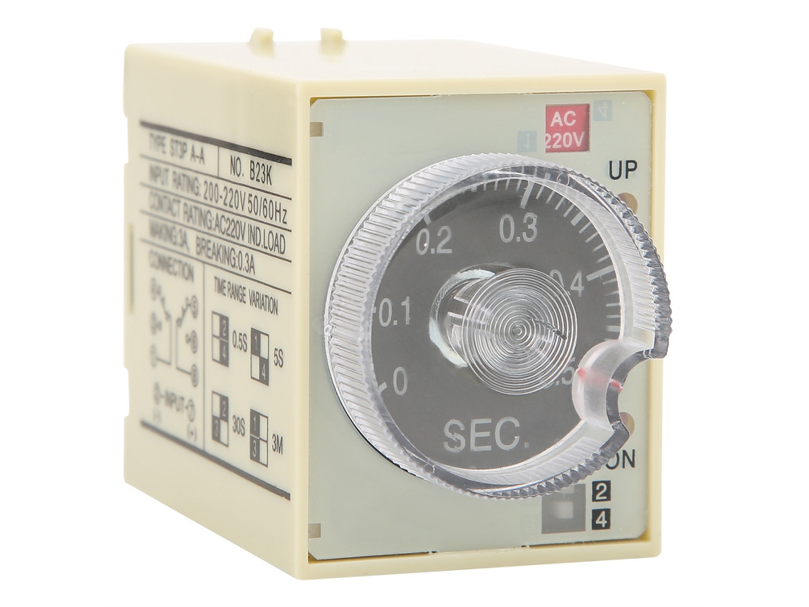 Relé de Tempo Ajustável St3pa com Botão Regulável Ac220v 50/60hz YURU