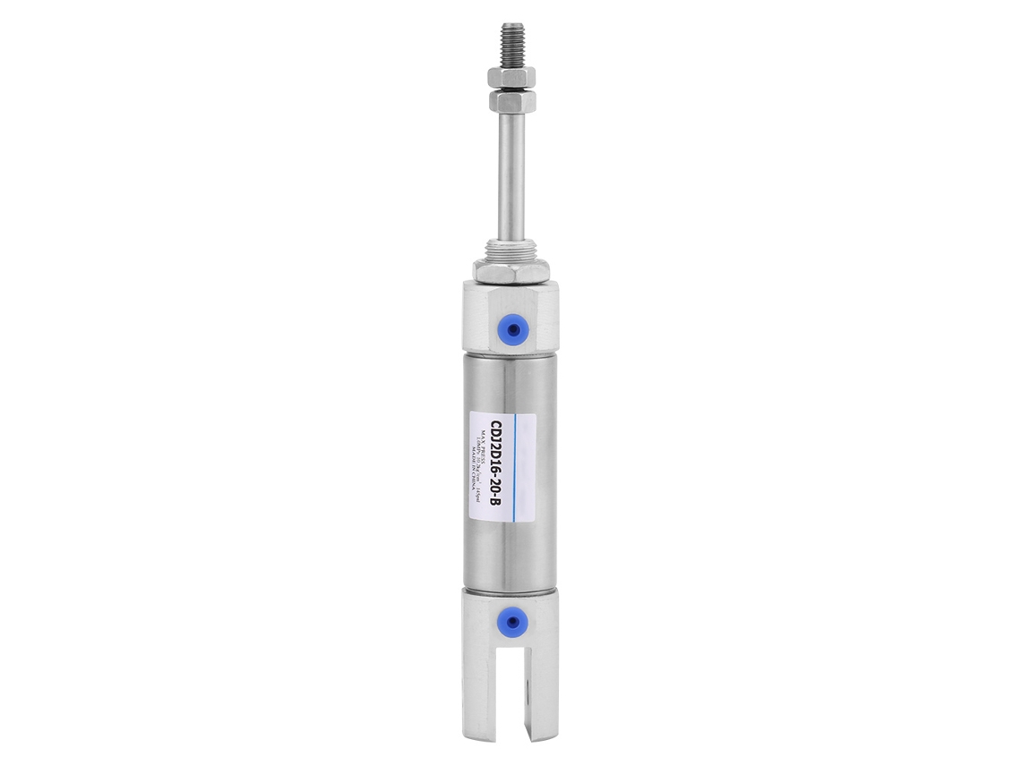 Laxiscreed Cilindro Pneumático De Aço Inoxidável Duplo Atuação, Diâmetro 16mm E Curso De 20mm
