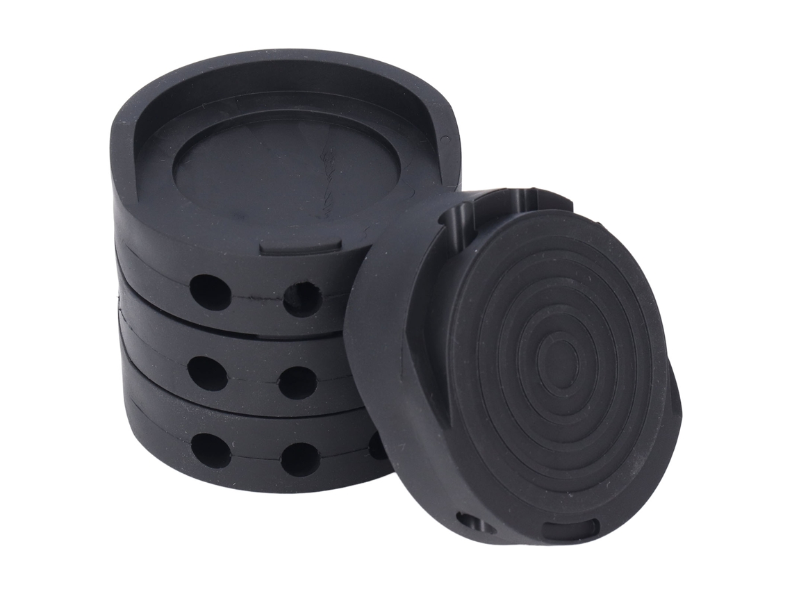 4pcs Tapetes De Pé Para Lavadora De Borracha Antivibração E Antiderrapante Para Pés De Móveis Domésticos