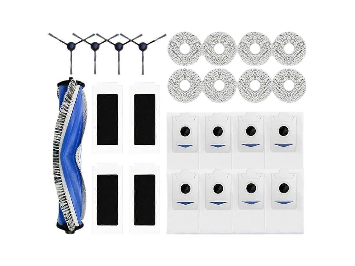Peças Para Aspirador Robô Ecovacs T30 Pro Omni / T30s Pro / Yeedi M12 Pro+: Saco De Pó, Escova Lateral Principal, Filtro, Acessórios Para Esfreg_ptg