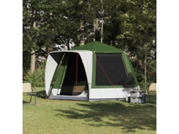 Vidaxl Barraca De Camping Cabana Verde 420 X 420 X 227 Cm Poliéster