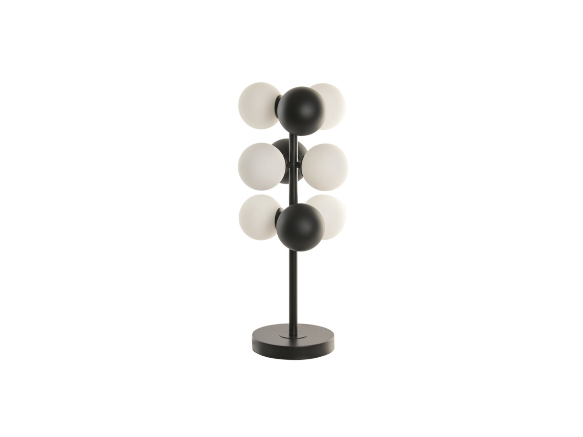 Abajur de Mesa em Metal com Bolas de Vidro, 24x24x68cm ALEXANDRA HOUSE LIVING