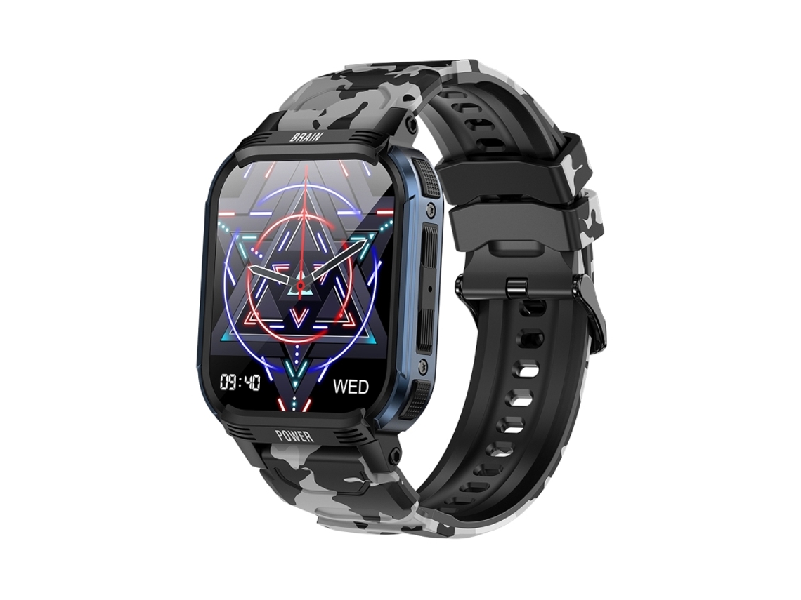 (azul-preto) Relógio Inteligente Com Tela Tft De 1,85 Polegadas E Suporte Para Chamadas Bluetooth
