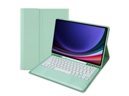 Capa De Couro Para Tablet Samsung Galaxy Tab S10+ A810b Com Teclado Bluetooth Destacável E Compartimento Para Caneta.