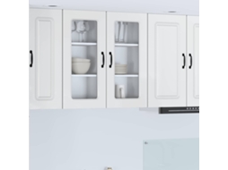 Vidaxl Painel De Lava-louça Kalmar Branco Brilhante 40 X 31 X 80 Cm