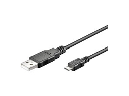 Cabo de Dados Goobay (Micro USB B - USB A - 60 cm - Preto)