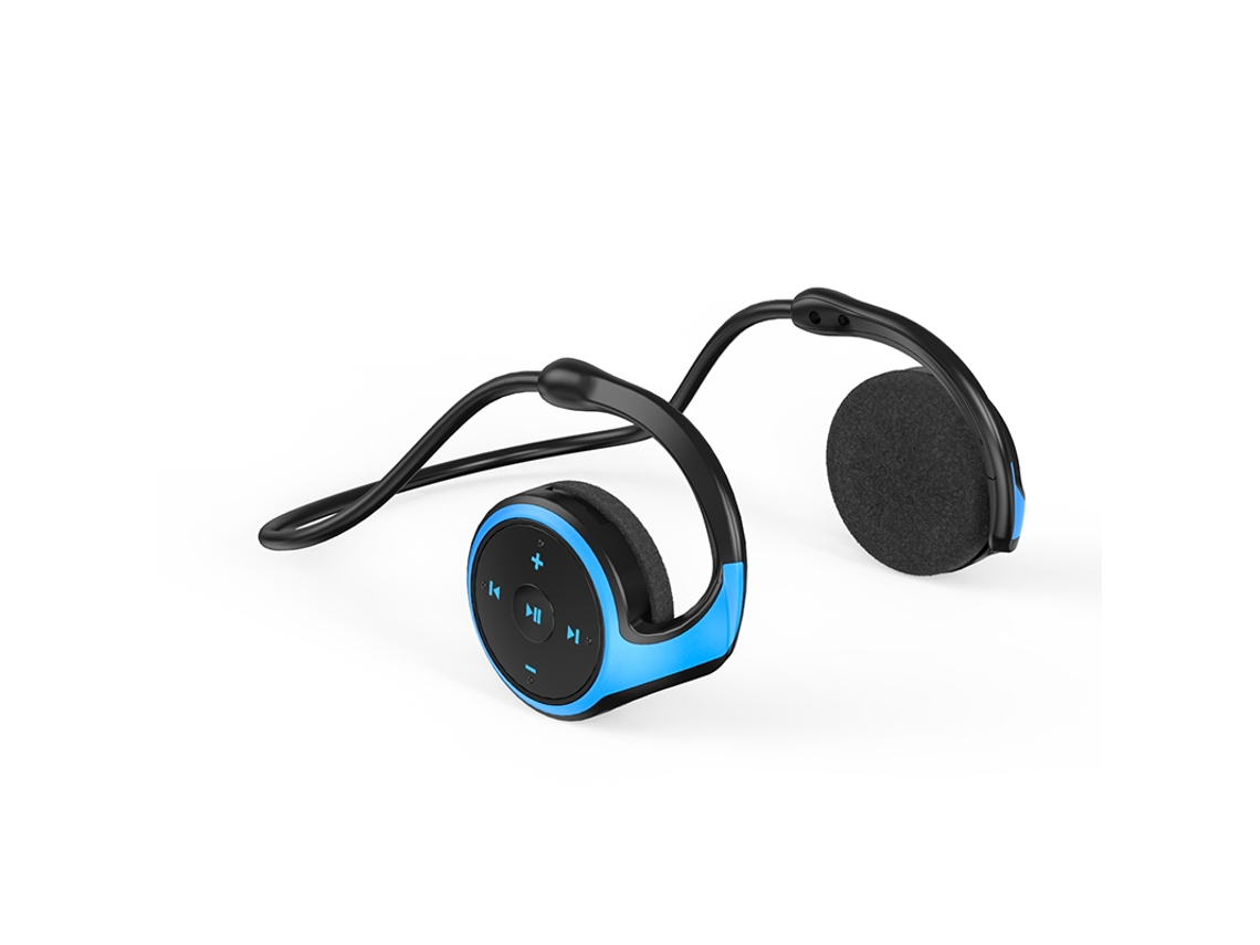 Fones de Ouvido Bluetooth Sem Fio MDUG com Rádio FM Entrada para Cartão e Microfone (azul)