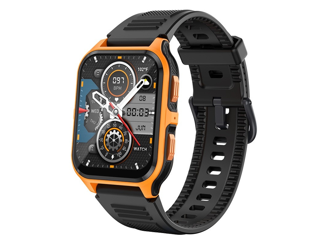 Relógio Inteligente SHAH ARPAN Bluetooth Chamada Laranja