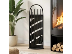 Vidaxl Conjunto De Ferramentas Para Lareira De 5 Peças 23x15x66 Cm Aço