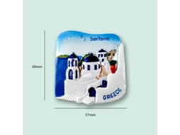 (santorini, Grécia) Ímãs De Geladeira, Lembrancinhas Artesanais De Viagem Pela Cidade