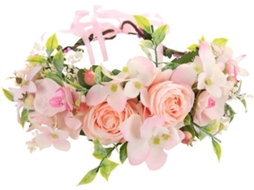 Coroa De Rosas Artificiais, Elegante Tiara Floral Para Casamentos, Festas E Acessórios De Praia.