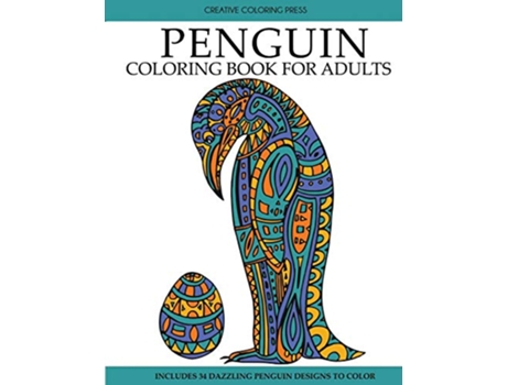 Livro Penguin Coloring Book de Creative Coloring Adult Coloring Books (Inglês)