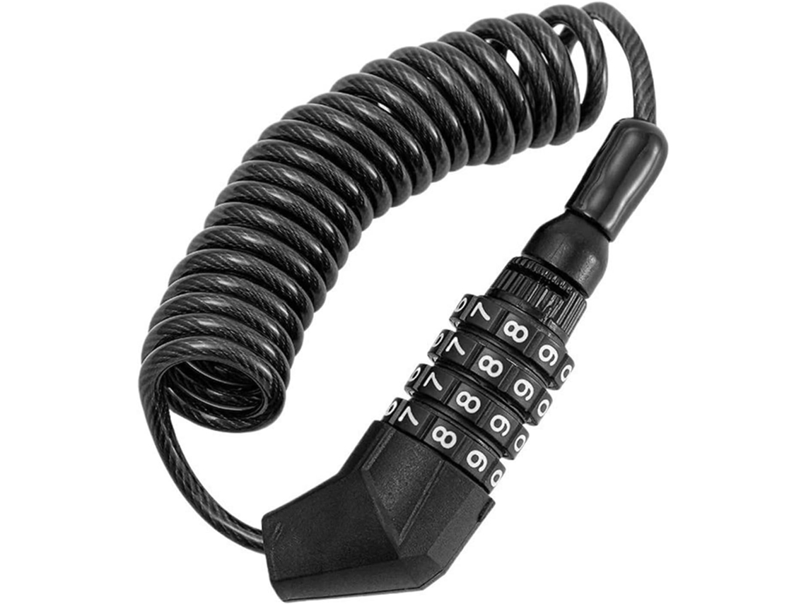 Cadeado para Guidão de Motocicleta Portátil com Senha Bicicleta Cabo Combinação Multiuso Antifurto: Este