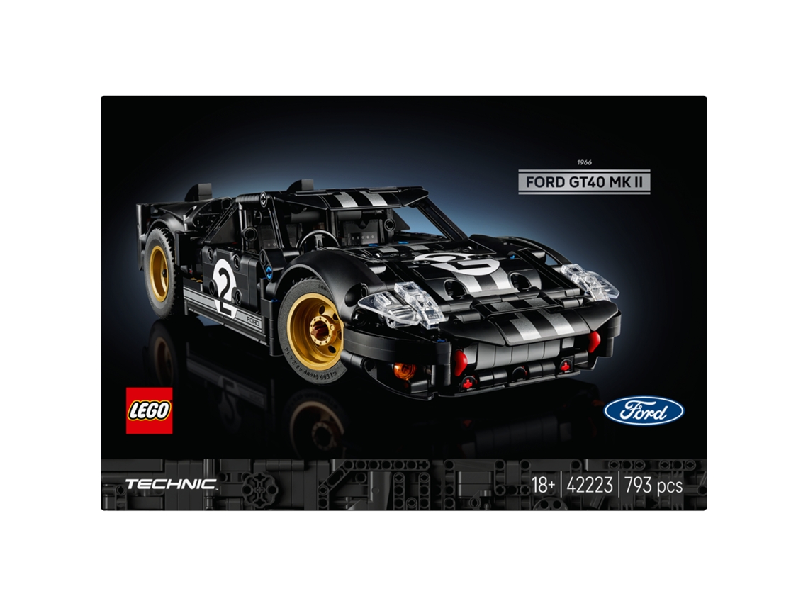 Lego® 42223 Technic Ford Gt40 Mkii – Carro Clássico De Corrida