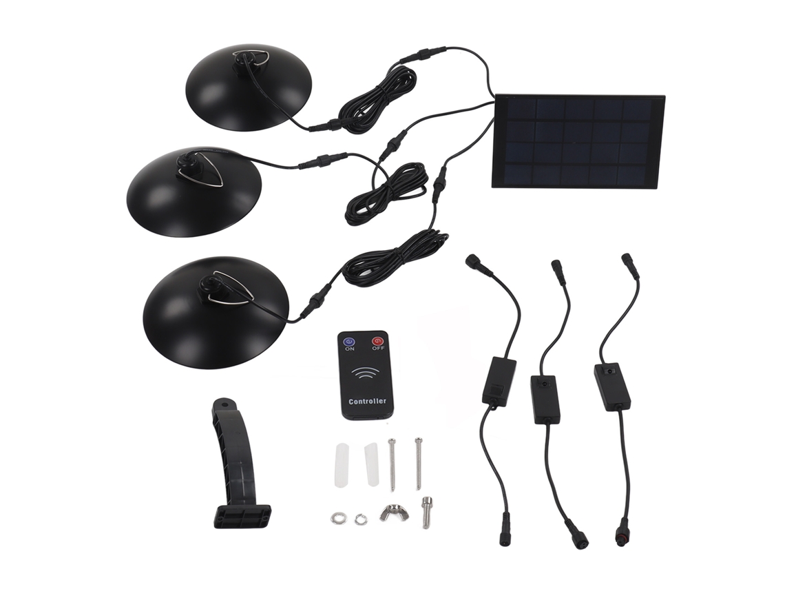 Luz Solar LED de Alta Brilho IP65 com Controle Remoto | S/MARCA