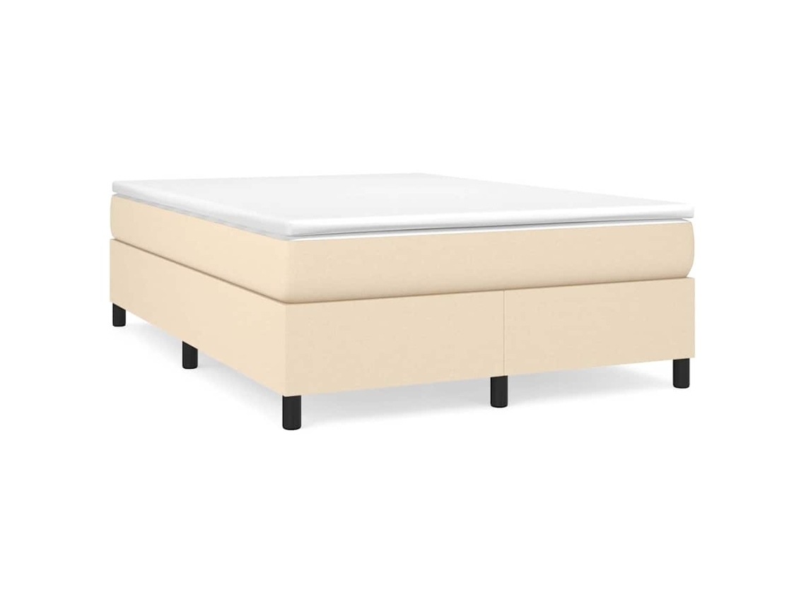 Box Spring Bed Frame, Box Spring Bed Frames Vidaxl Creme Tecido (140 X 190 Cm)