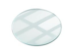 Tampo de mesa redondo de vidro Espelharte (50 cm - transparente)