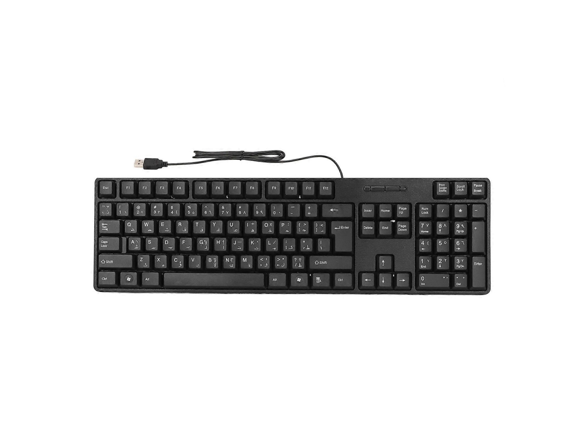 Teclado Árabe, 104 Teclas, Interface Usb, Material Abs Para Escritório