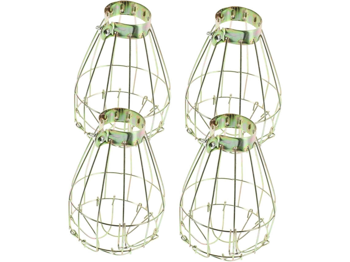 Conjunto De 4 Lâmpadas Vintage Com Gaiola De Metal, Luminária Pendente Criativa