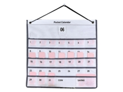 Calendário de Parede Bolsa LAXISCREED 44x42cm Branco