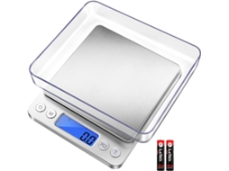 Balança Digital AQUAFORGE 3000g/0,1g com 6 Modos, Tara, Gramas e Onças
