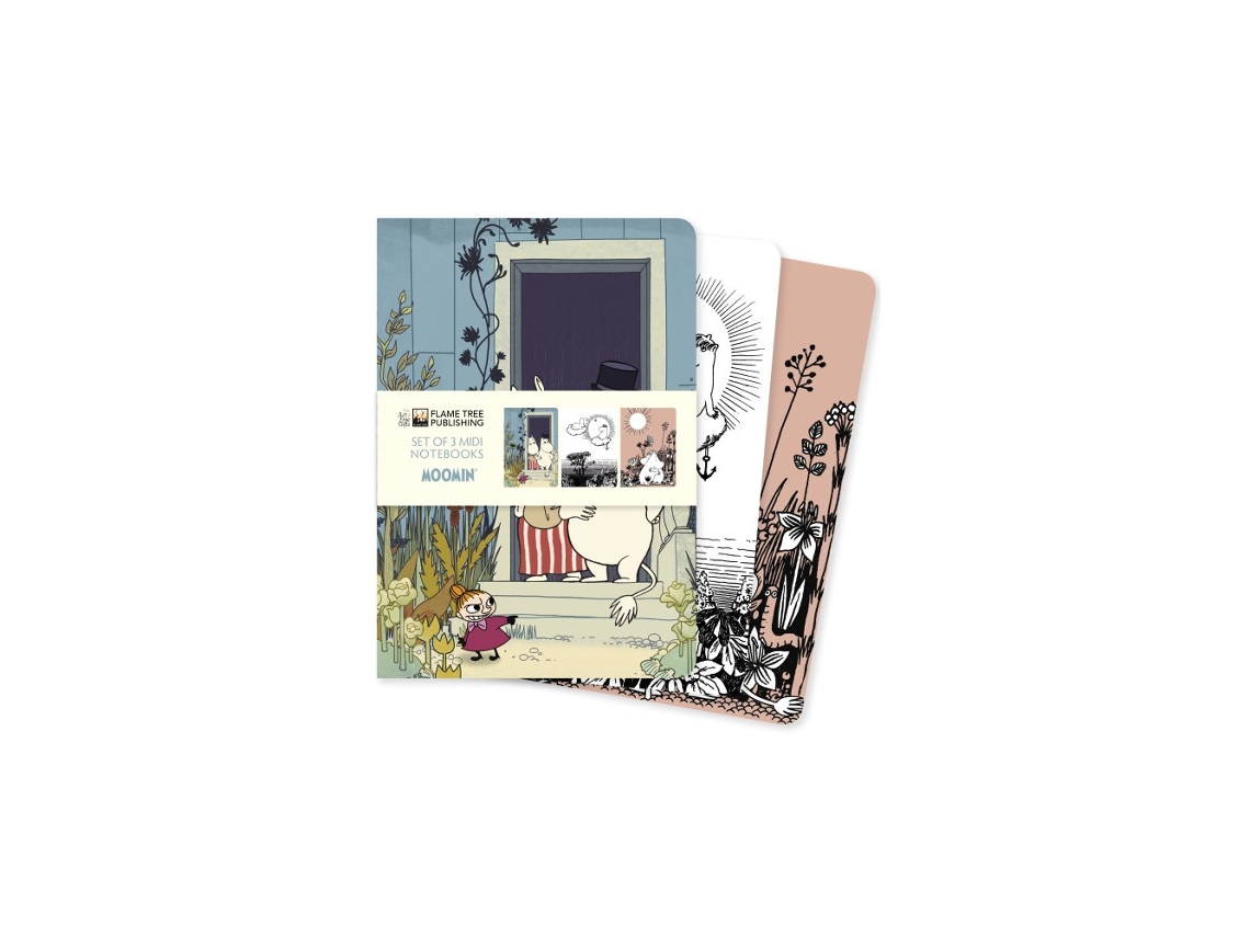 Conjunto de 3 Cadernos Midi Dos Moomins BRILVIBERA