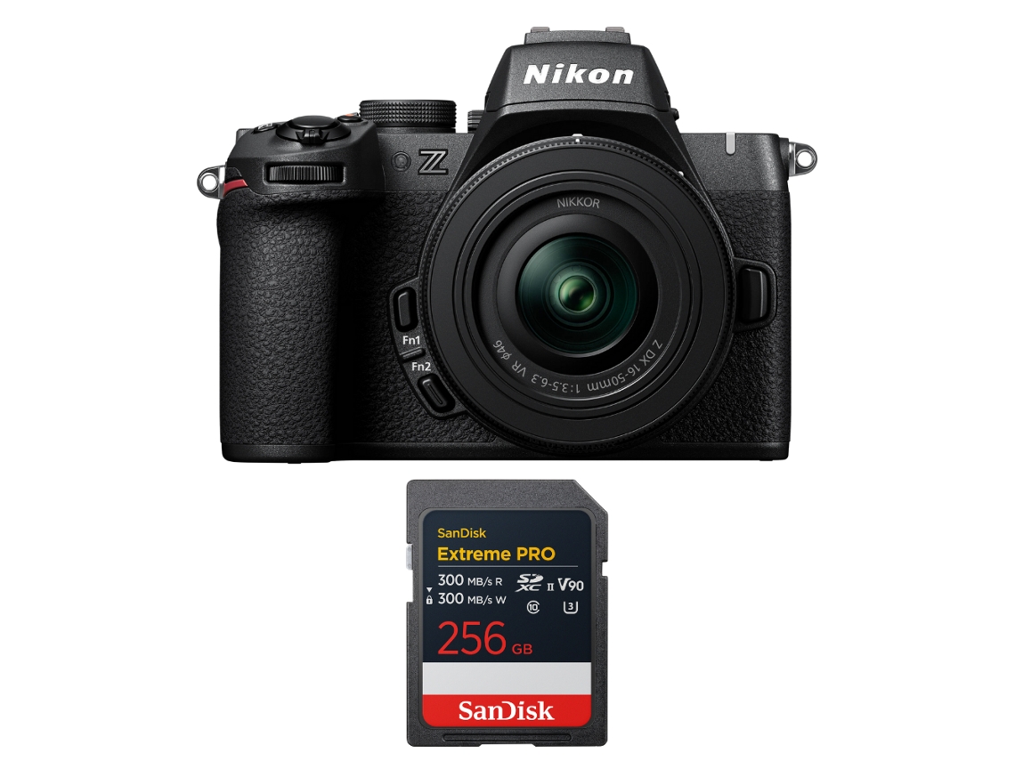 Z50 Ii + 16 50mm F/3.5 6.3 Vr + 1 Sandisk 256gb Extreme Pro Uhs ii Sdxc + Ebook “20 Dicas para Fotos Que Impressionam” NIKON
