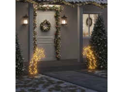 Vidaxl Decoração De Natal Meteoro C/ Luz E Estacas 115 Luzes Led 85 Cm