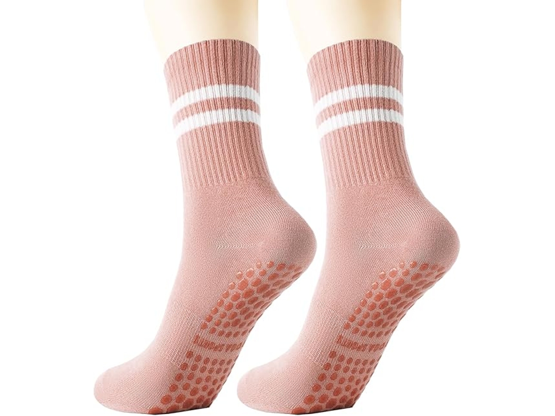 Meias Antiderrapantes Para Ioga E Pilates, Ideais Para Mulheres E Homens, Perfeitas Para Balé, Uso Hospitalar, Dança, Trampolim E Barra.-aqu