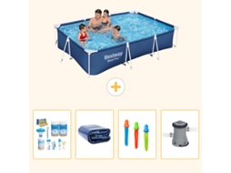 Bestway Piscina Bestway Steel Pro Retangular - 300x201x66 Cm - 5-peças S108
