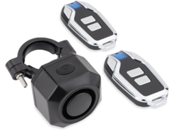 Alarme Elétrico Para Bicicleta Com Buzina, Sistema De Alarme Vibratório Sem Fio Com Sensor De Movimento, À Prova D'água (preto)