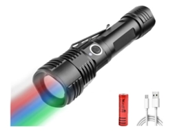Lanterna Multicolor 4 Cores em 1 Preta YEMAESRE